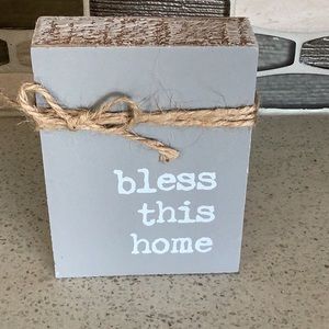 Bless This Home Jute Block